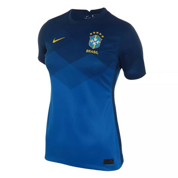 Camiseta Brasil Segunda equipo Mujer 2021 Azul